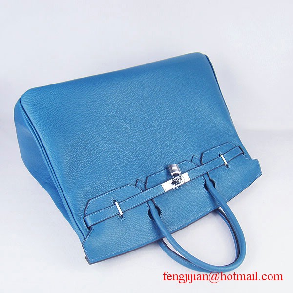 Hermes Birkin 40cm Togo Bag Blue 6099